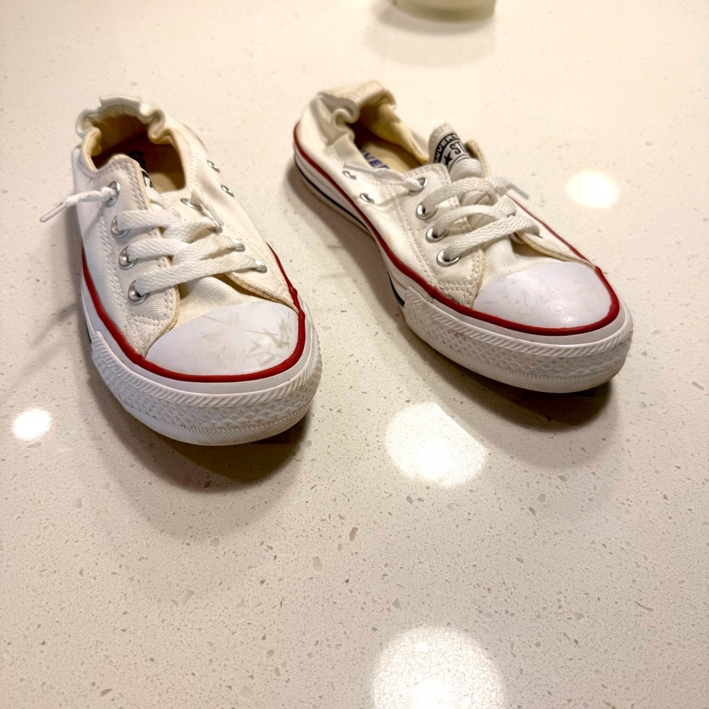 Converse All Star Chuck Taylor All Star Shoreline Women's White Sneakers w 7